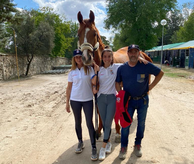 Doble presencia en el Campeonato de España de Salto en el que un potro navarro subió a lo más alto del cajón